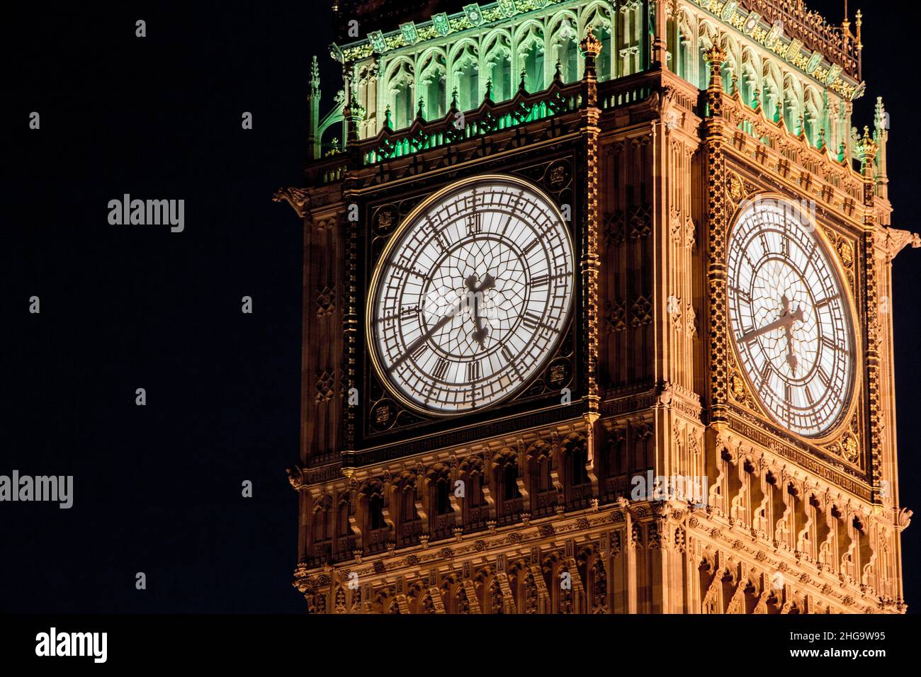Big Ben is the nickname for the Great Bell of the striking clock at the north end of the Palace
