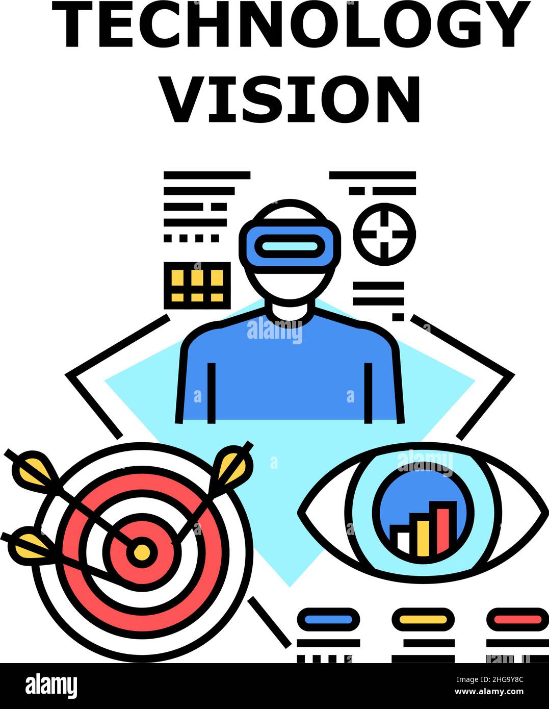 Technology vision icon vector illustration Stock Vector Image & Art - Alamy