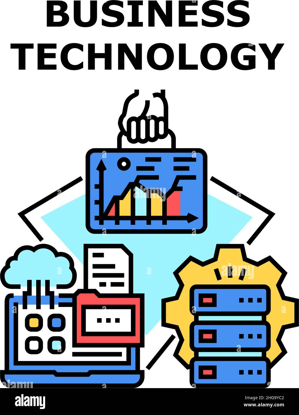 Business Technology icon vector illustration Stock Vector Image & Art ...