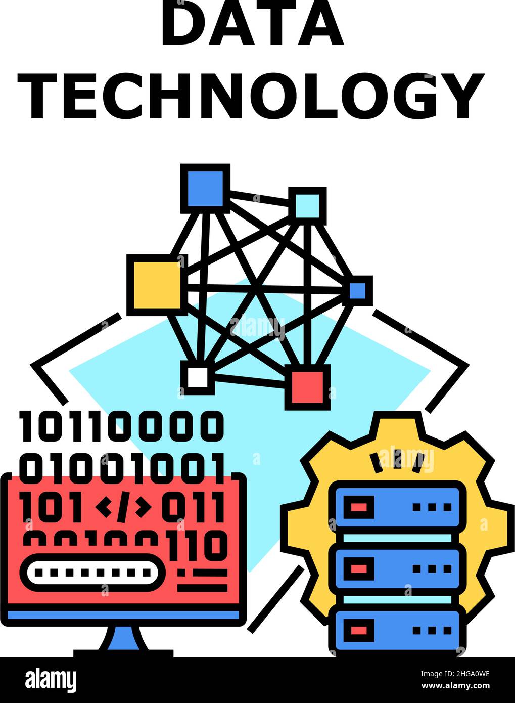 Data Technology icon vector illustration Stock Vector Image & Art - Alamy