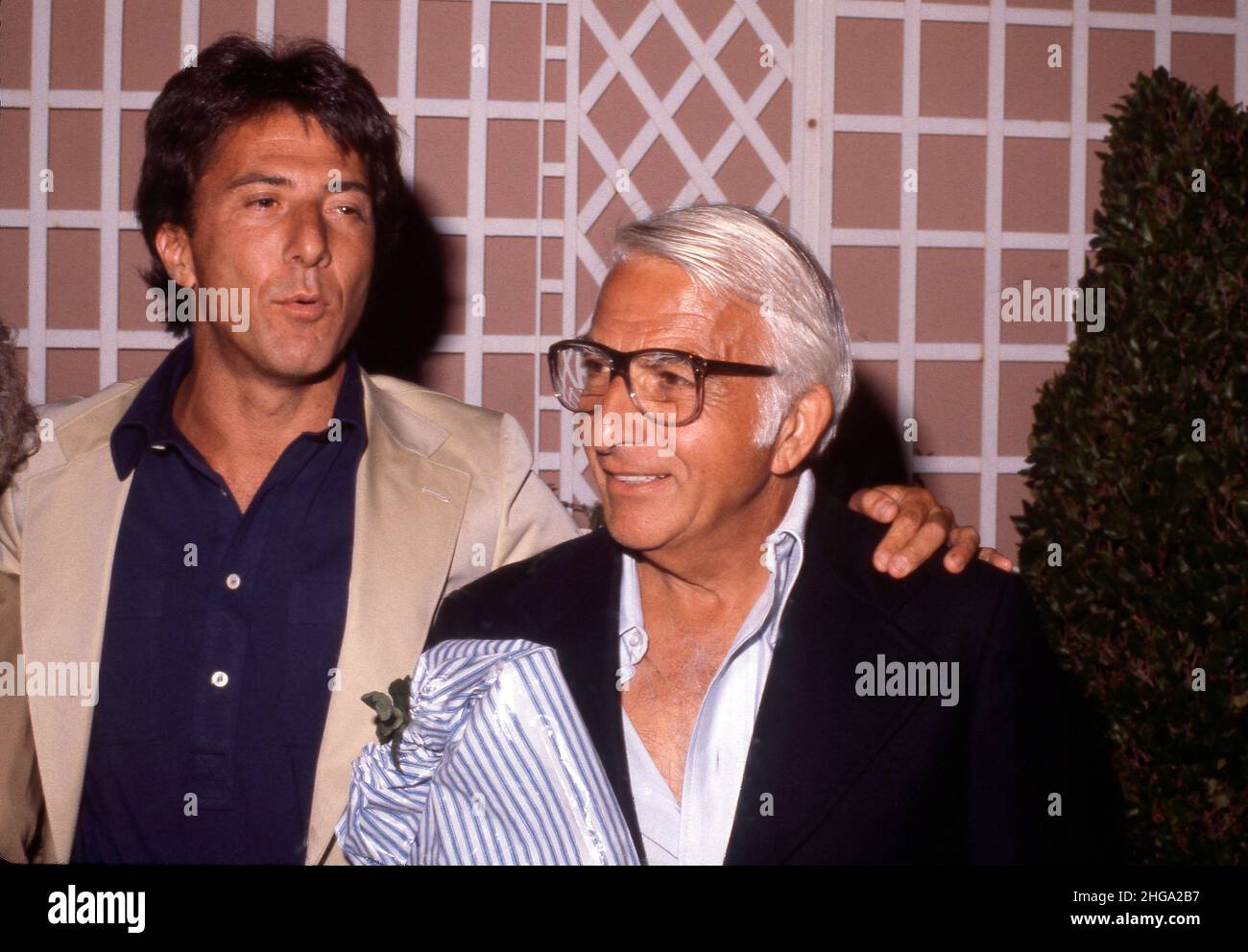 Dustin Hoffman and father Harry Hoffman Circa 1980's Credit Ralph