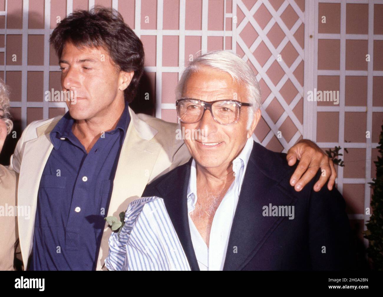 Dustin Hoffman and father Harry Hoffman Circa 1980's Credit Ralph