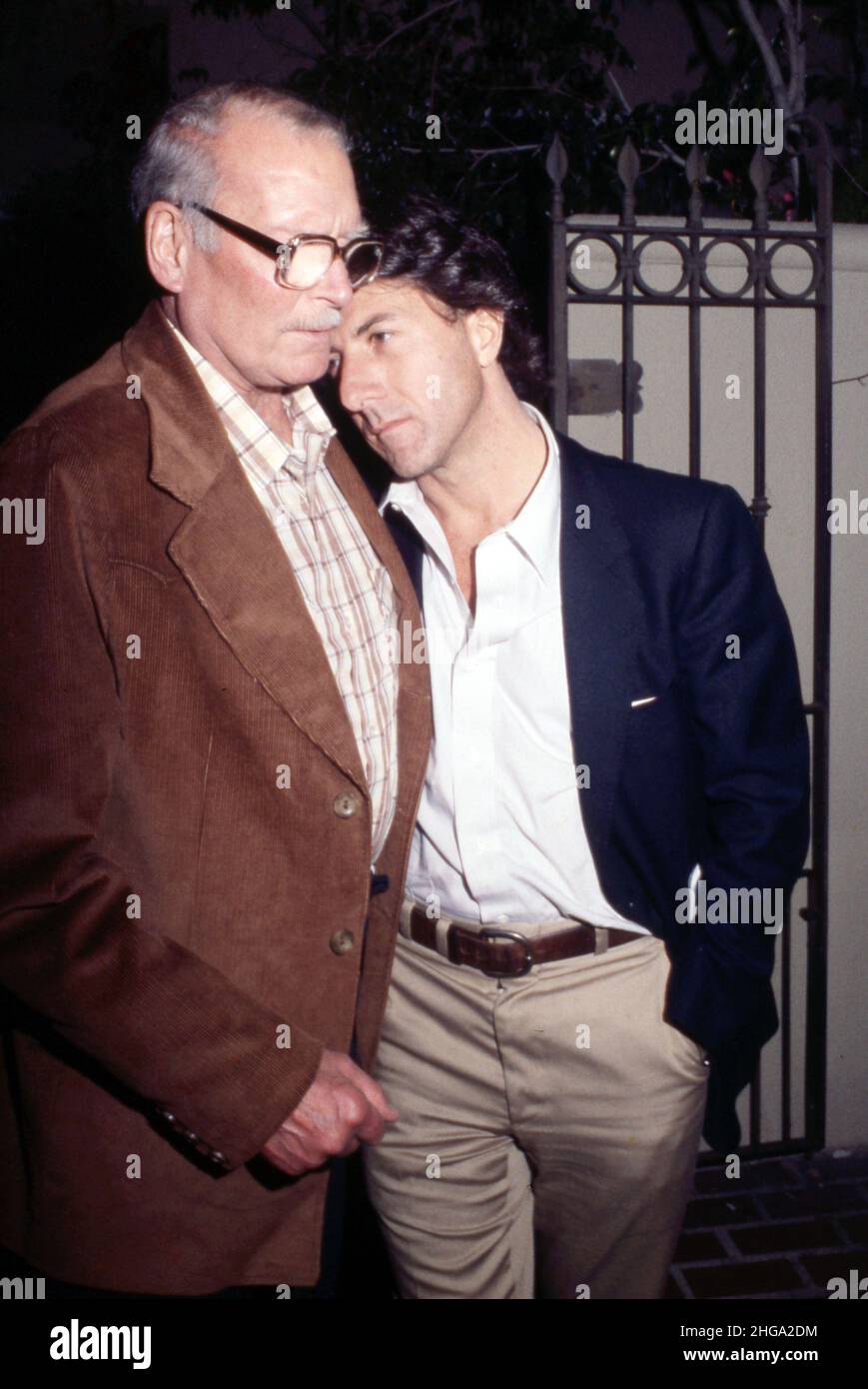 Dustin Hoffman and Laurence Olivier Circa 1990's Credit Ralph