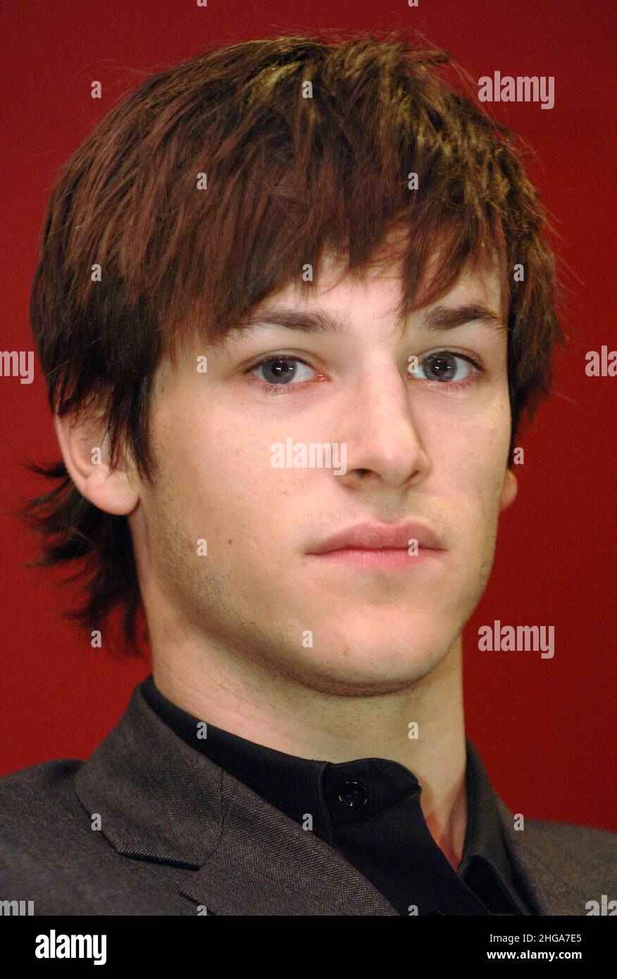 French actor Gaspard Ulliel attends the press conference in Prague
