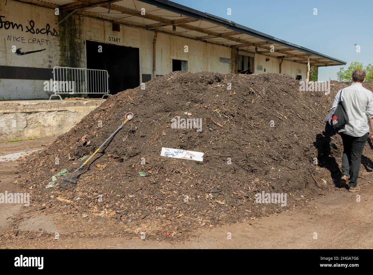 compost facility tour Stock Photo Alamy