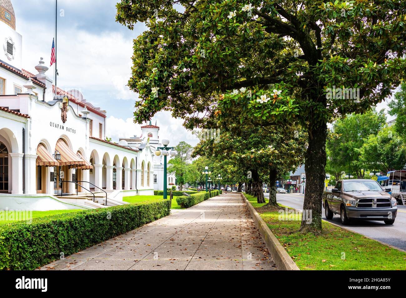 Hot Springs, USA June 4, 2019 Historical Quapaw Baths Spa bath house