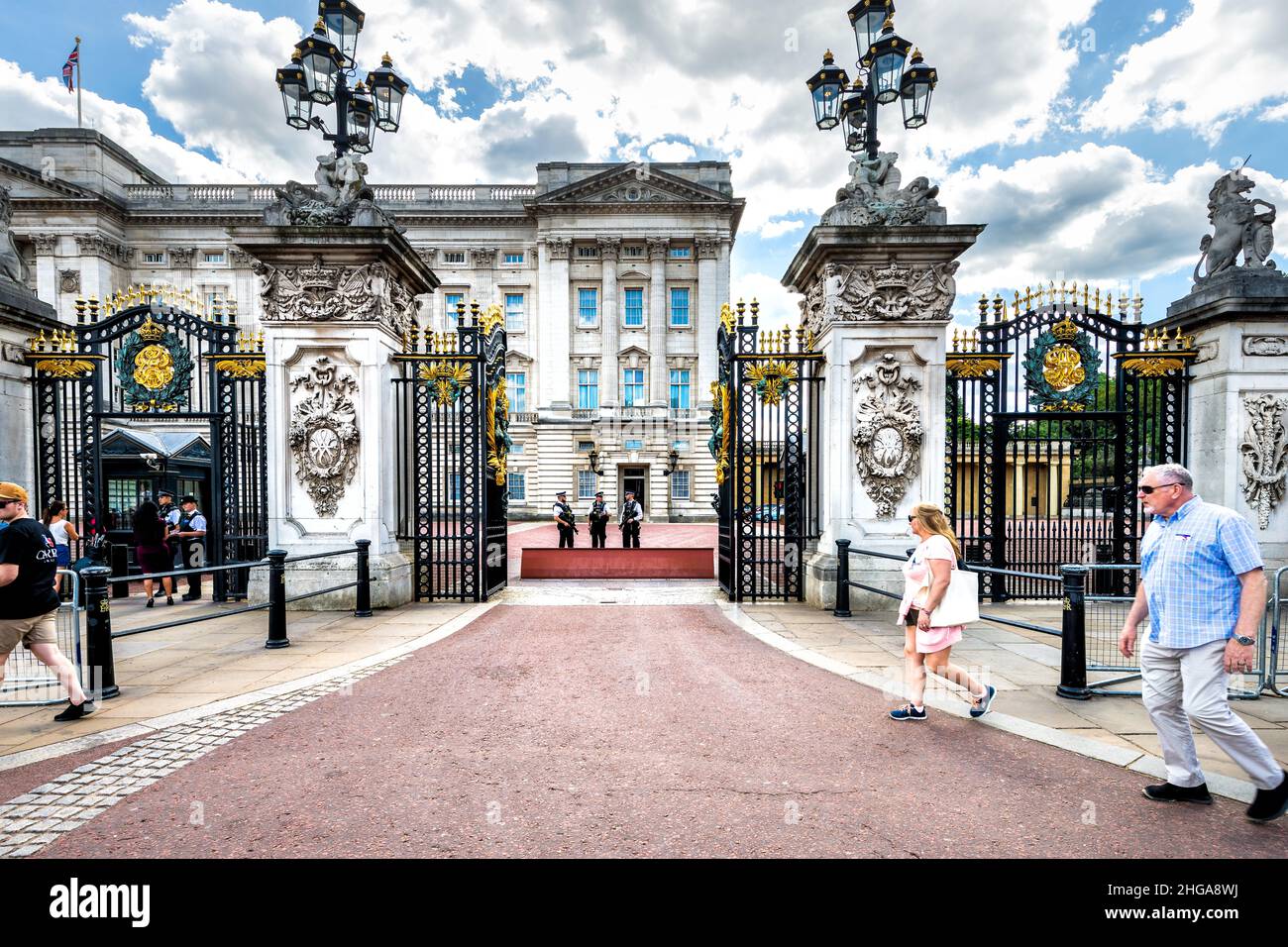 London, UK June 21, 2018 English Royal security guards police