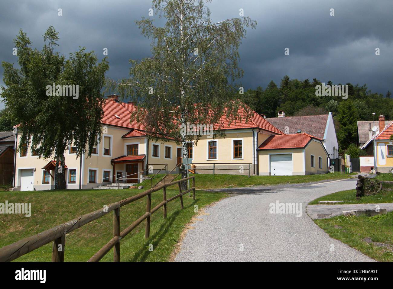 Architecture in Landsee,Burgenland,Austria,Europe Stock Photo