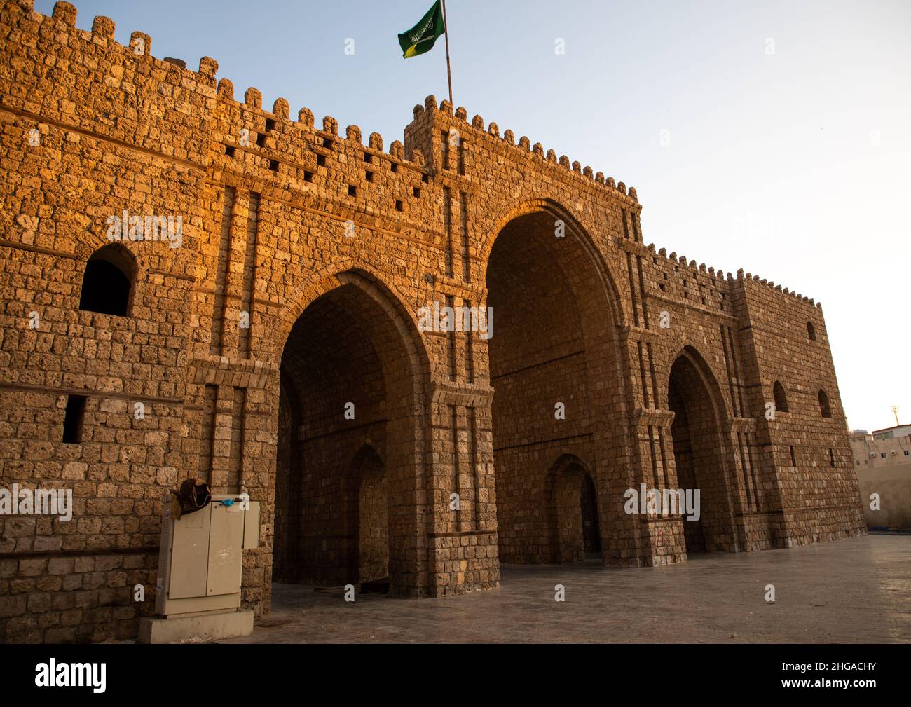 Makkah Gate or Baab Makkah, Mecca province, Jeddah, Saudi Arabia Stock Photo