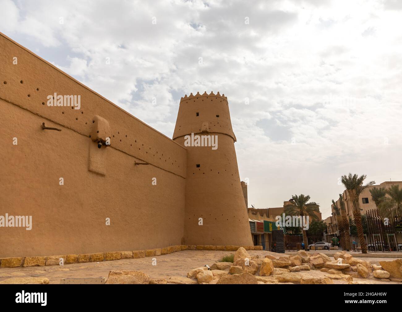 Musmak fort tower, Riyadh Province, Riyadh, Saudi Arabia Stock Photo