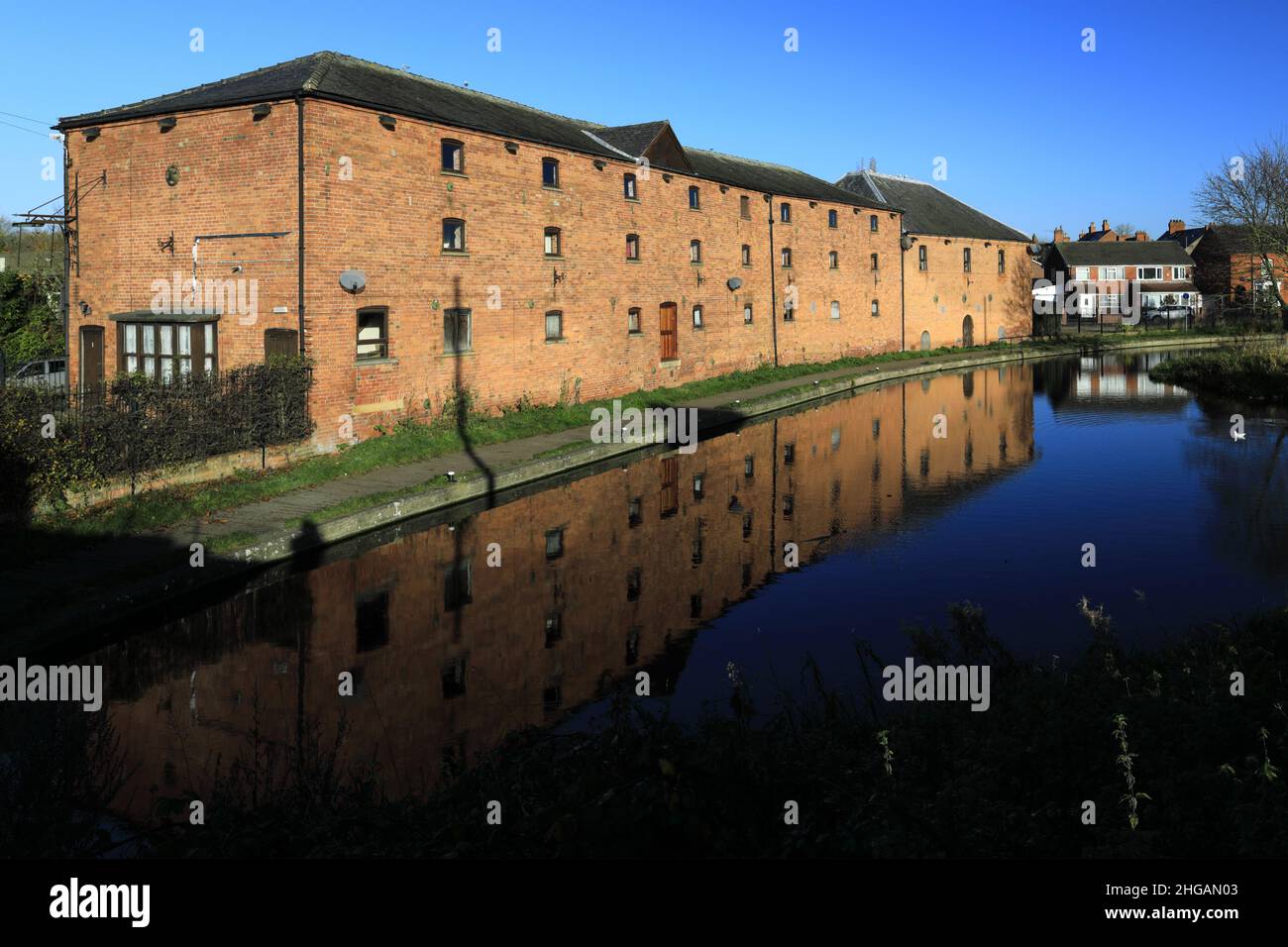 The Grove Mill on the Chesterfield canal, Retford town, Nottinghamshire ...