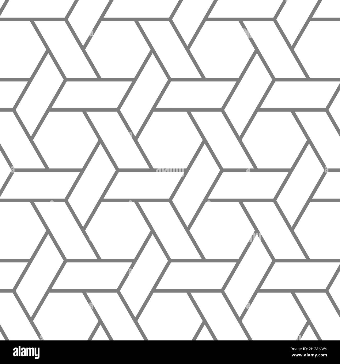 Abstract pattern. Black line wireframe in geometric style Stock Vector