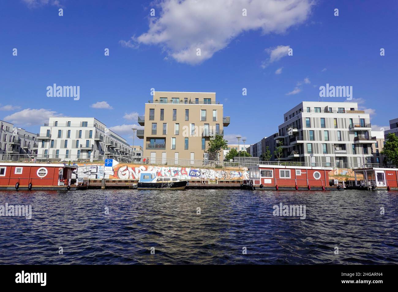 Waterkant development area, Haselhorst, Spandau, Berlin, Germany Stock Photo