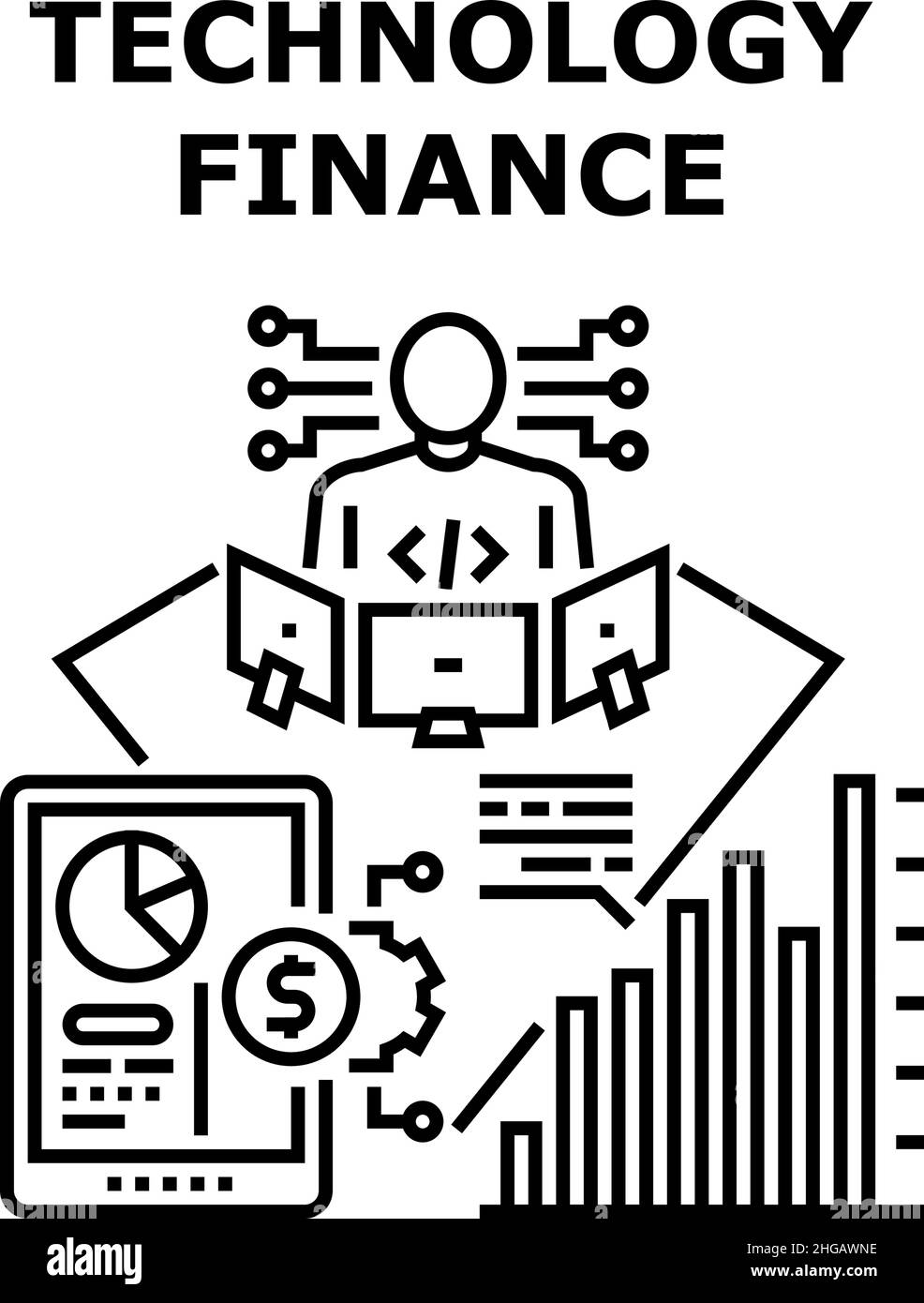 Technology finance icon vector illustration Stock Vector Image & Art ...