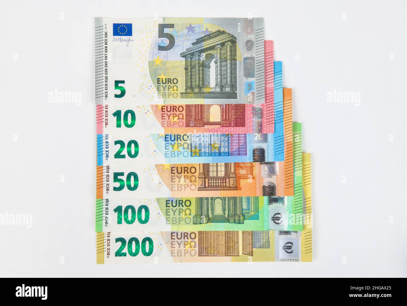 Euro notes, banknotes, stack, studio shot Stock Photo - Alamy