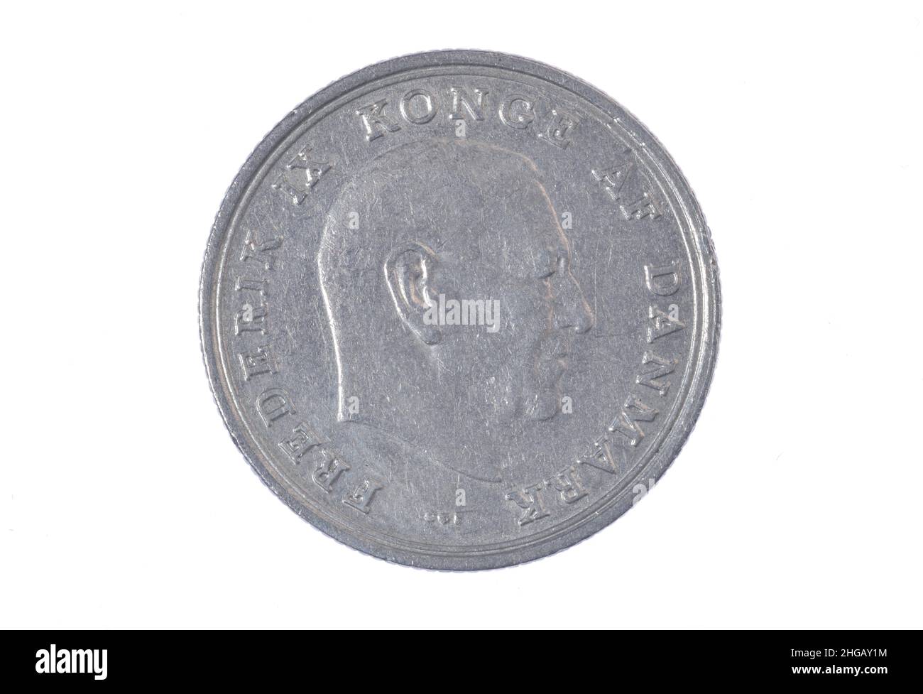 Coin, 1 krone, Denmark Stock Photo