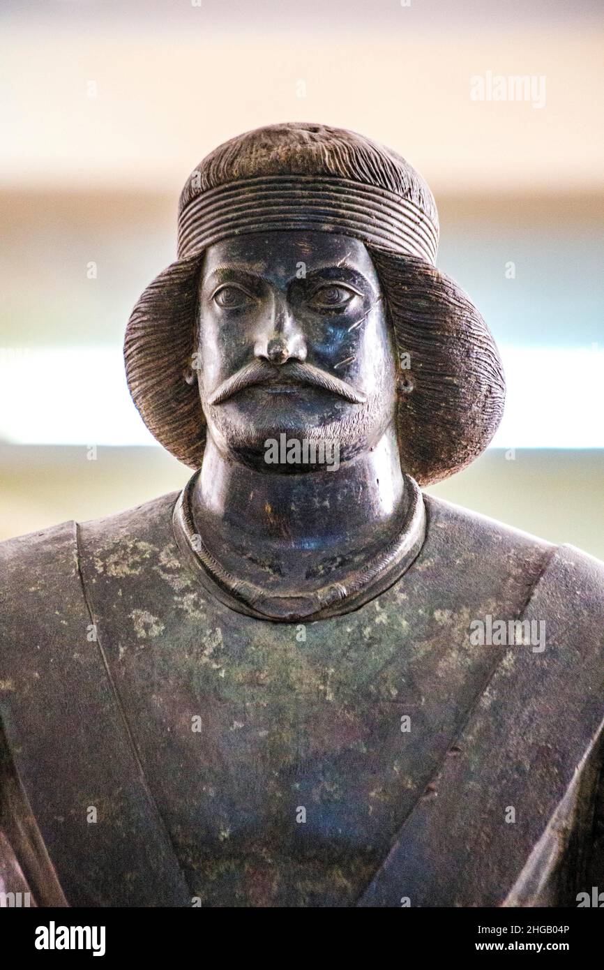 Bronze statue of Prince Shami, Khuzestan, Parthian (300 BC -224 AD), National Museum, Tehran, Tehran, Iran Stock Photo