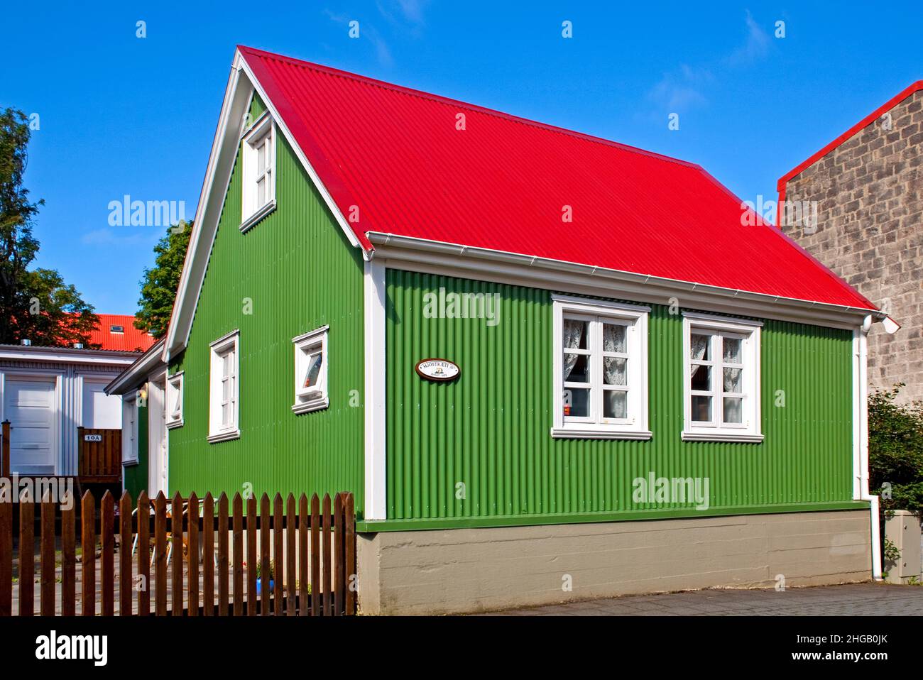 Typical house, Old Town, Reykjavik, Iceland Stock Photo