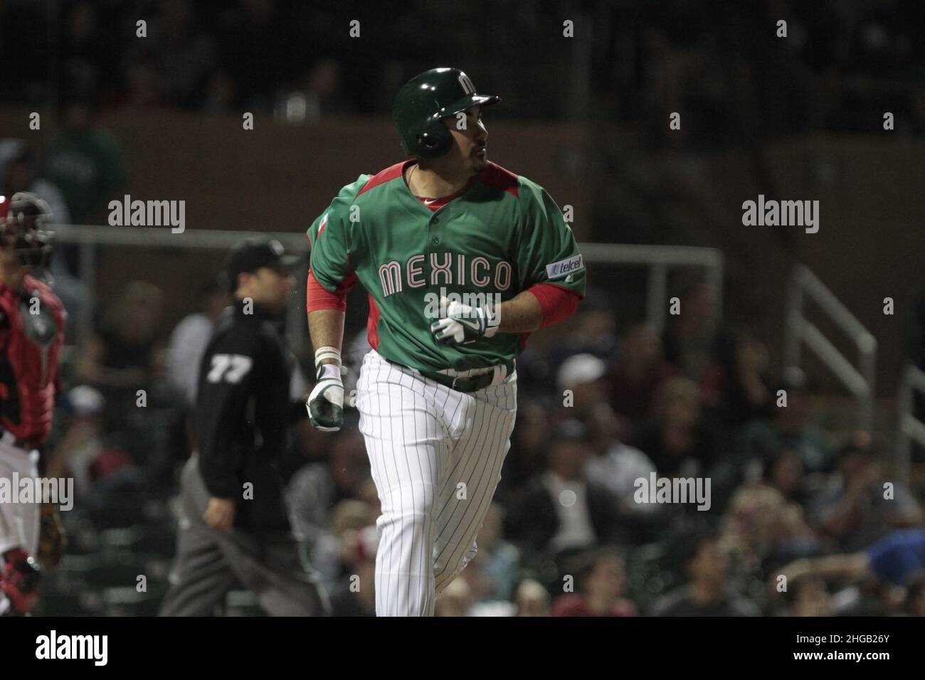 karim Garcia and Luis Alfonso Garcia of mexico during Mexico vs. Arizona  Diamondbacks game preparation, 2013 World Baseball Classic, Salt River Fiel  Stock Photo - Alamy