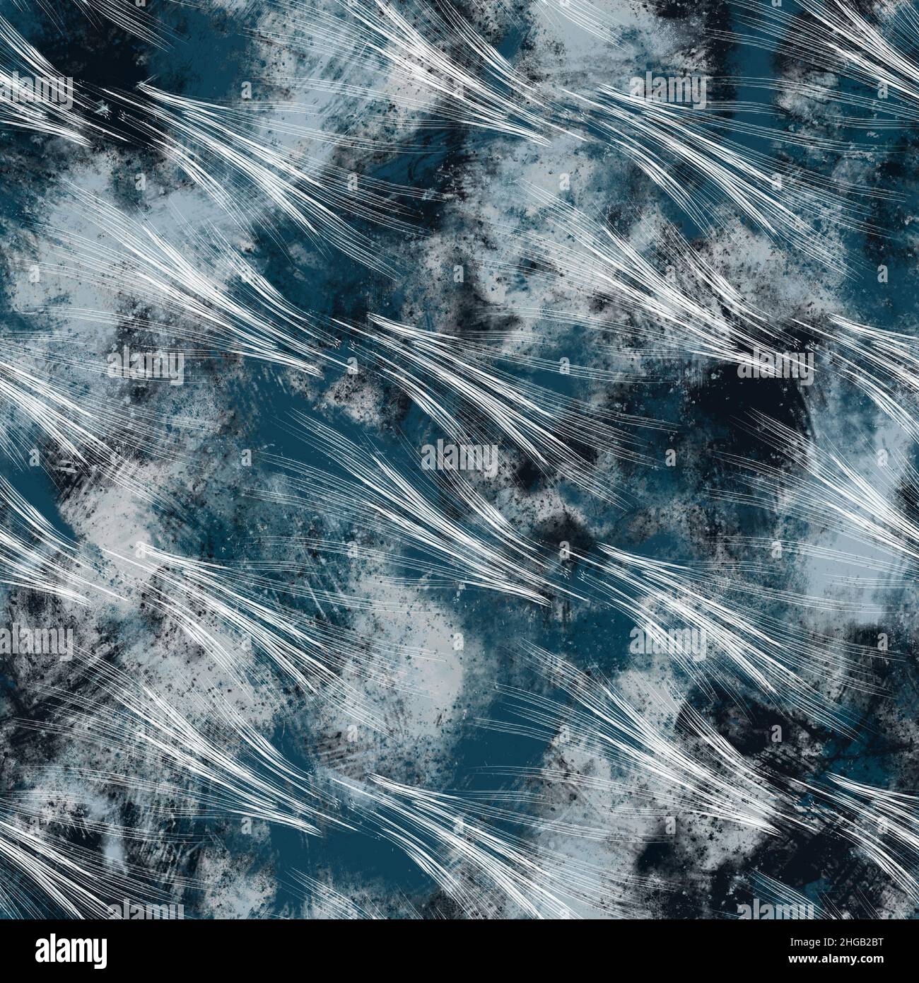 Seamless navy blue and white abstract grungy seamless surface pattern ...