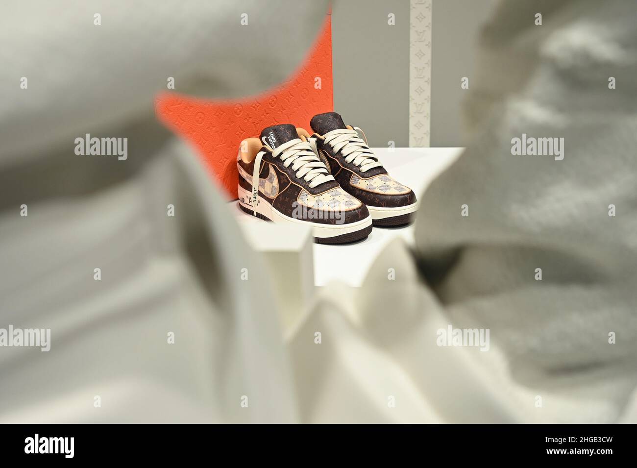 Nike sneakers on display in hi-res stock photography and images - Alamy