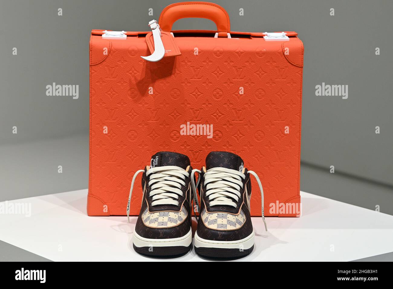 200 pairs of Louis Vuitton x Nike 'Air Force 1' shoes designed by