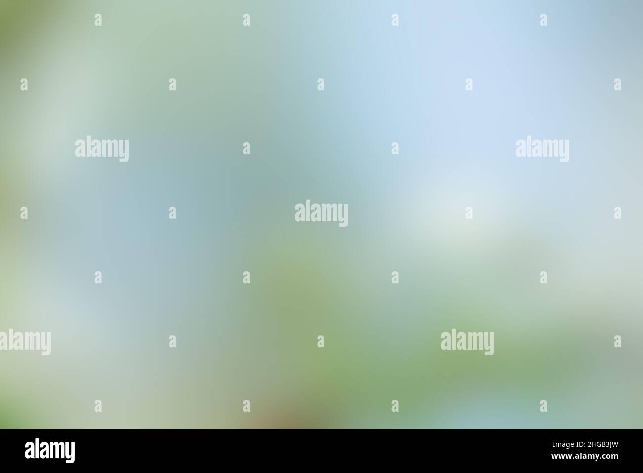 Abstract defocus gradient color background in blue and green spring ...
