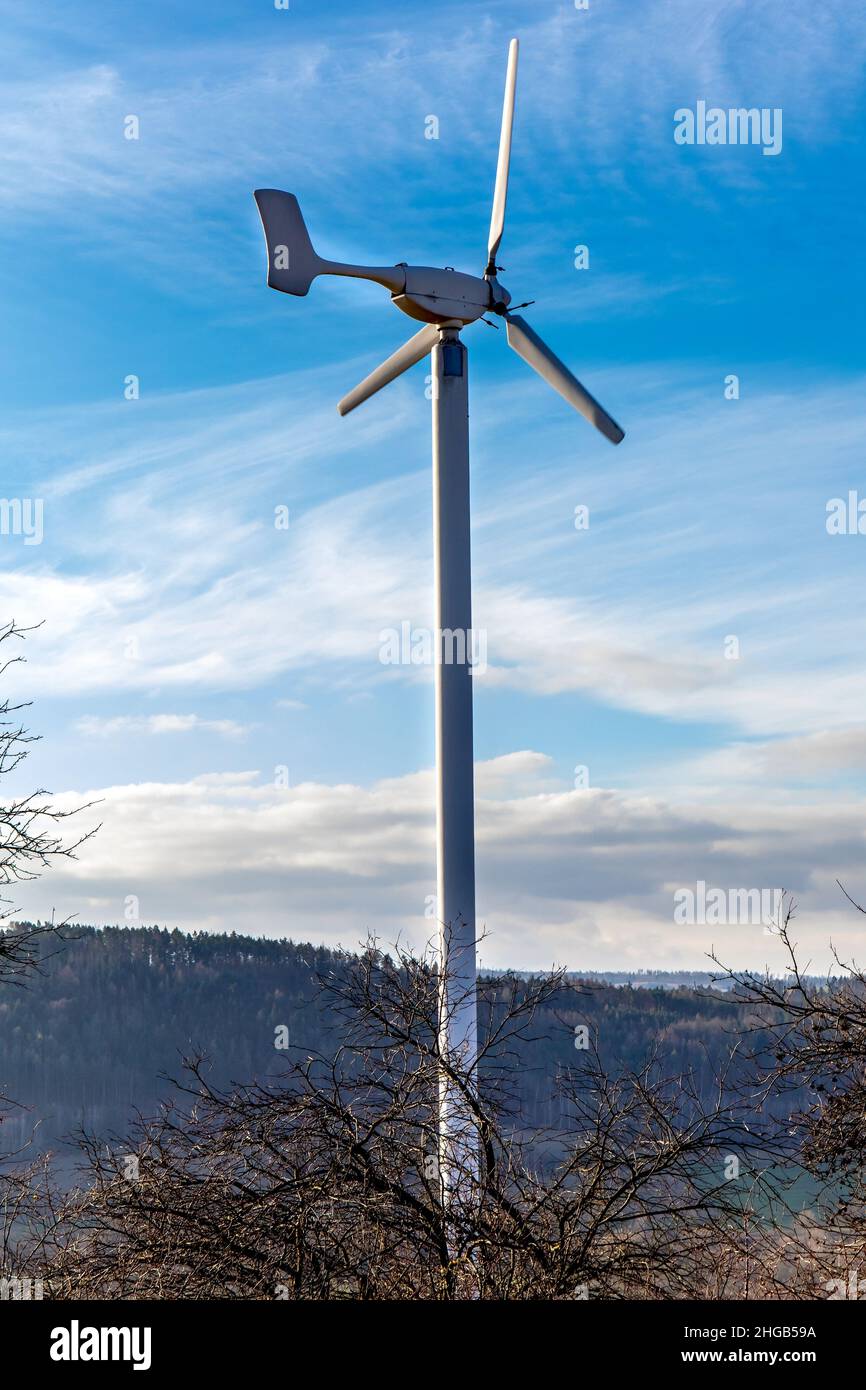 Wind turbine house wind turbine domestic hi-res stock photography and ...