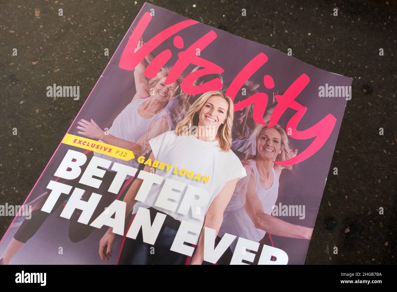 Vitality health magazine delivered to insurance holders Stock Photo