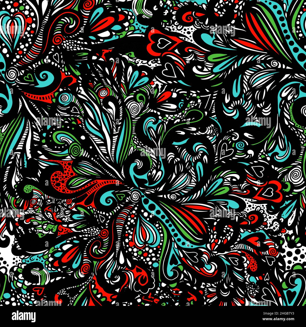 Seamless background from multicolored flowers . Abstract patterns ...