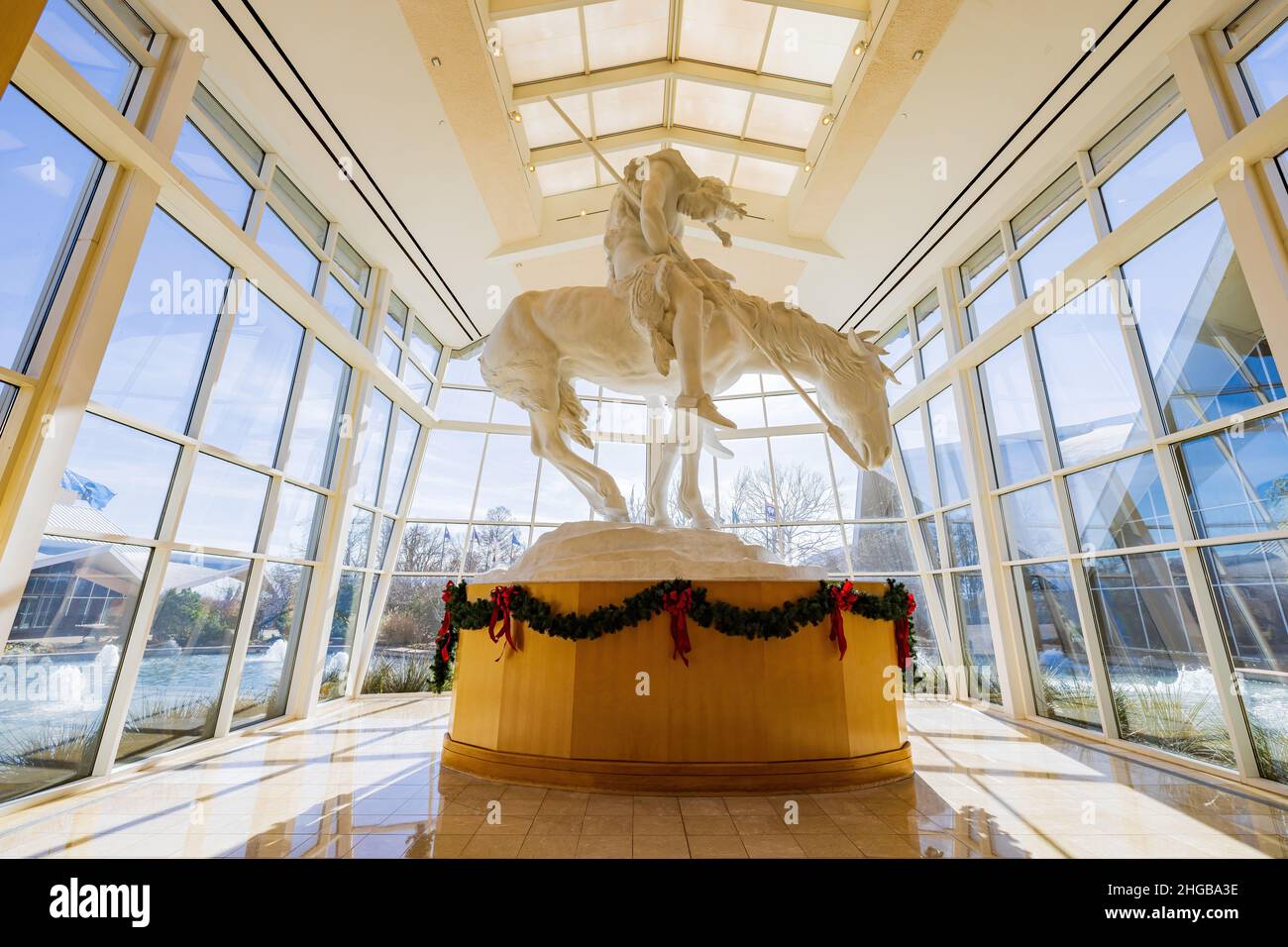 Oklahoma, DEC 12 2021 Interior view of the National Cowboy and