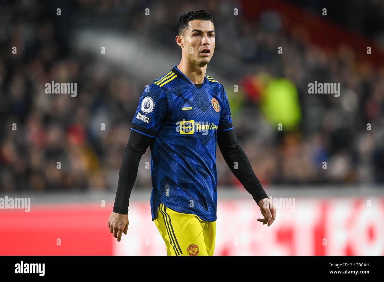 Cristiano Ronaldo #7 of Manchester United during the game in, on 1/19/2022. (Photo by Craig Thomas/News Images/Sipa USA) Credit: Sipa USA/Alamy Live News Stock Photo