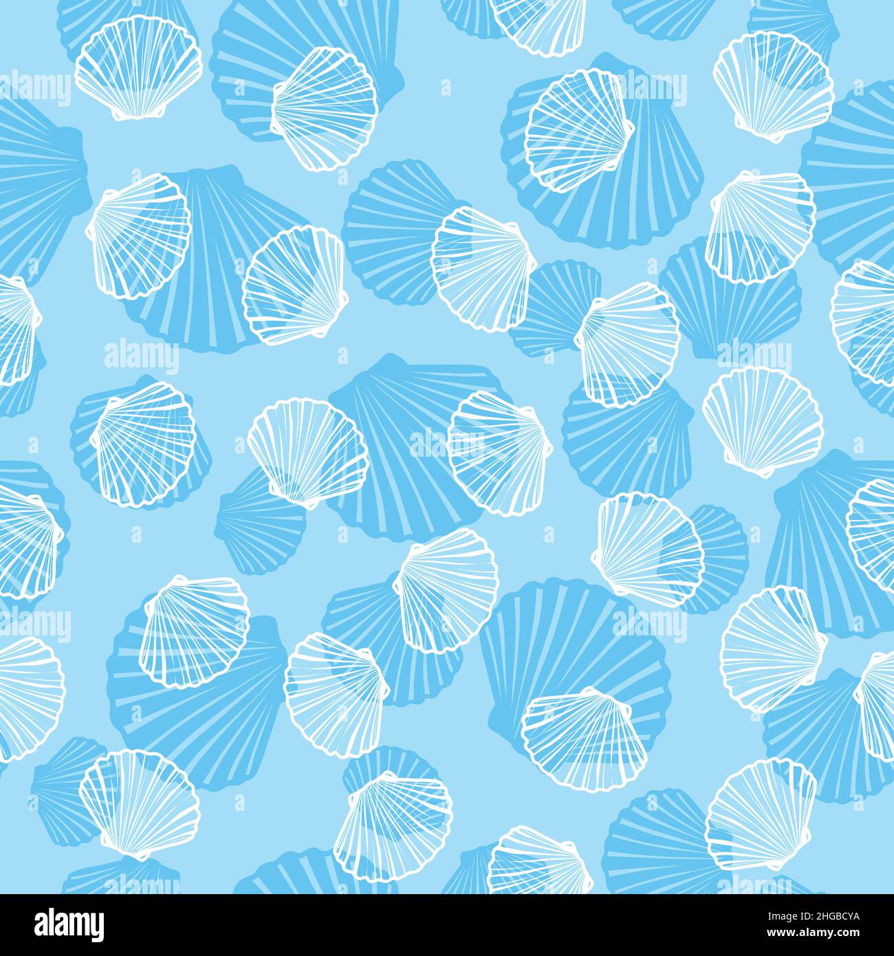 Marine background. Hand drawn vector illustrations - seamless pattern ...