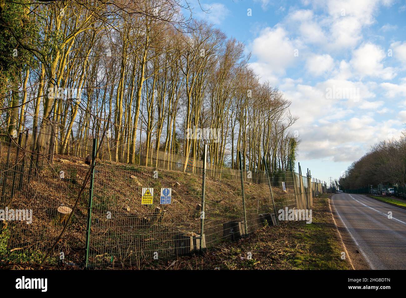 Wendover, Aylesbury, Buckinghamshire, UK. 19th January, 2022. HS2 have