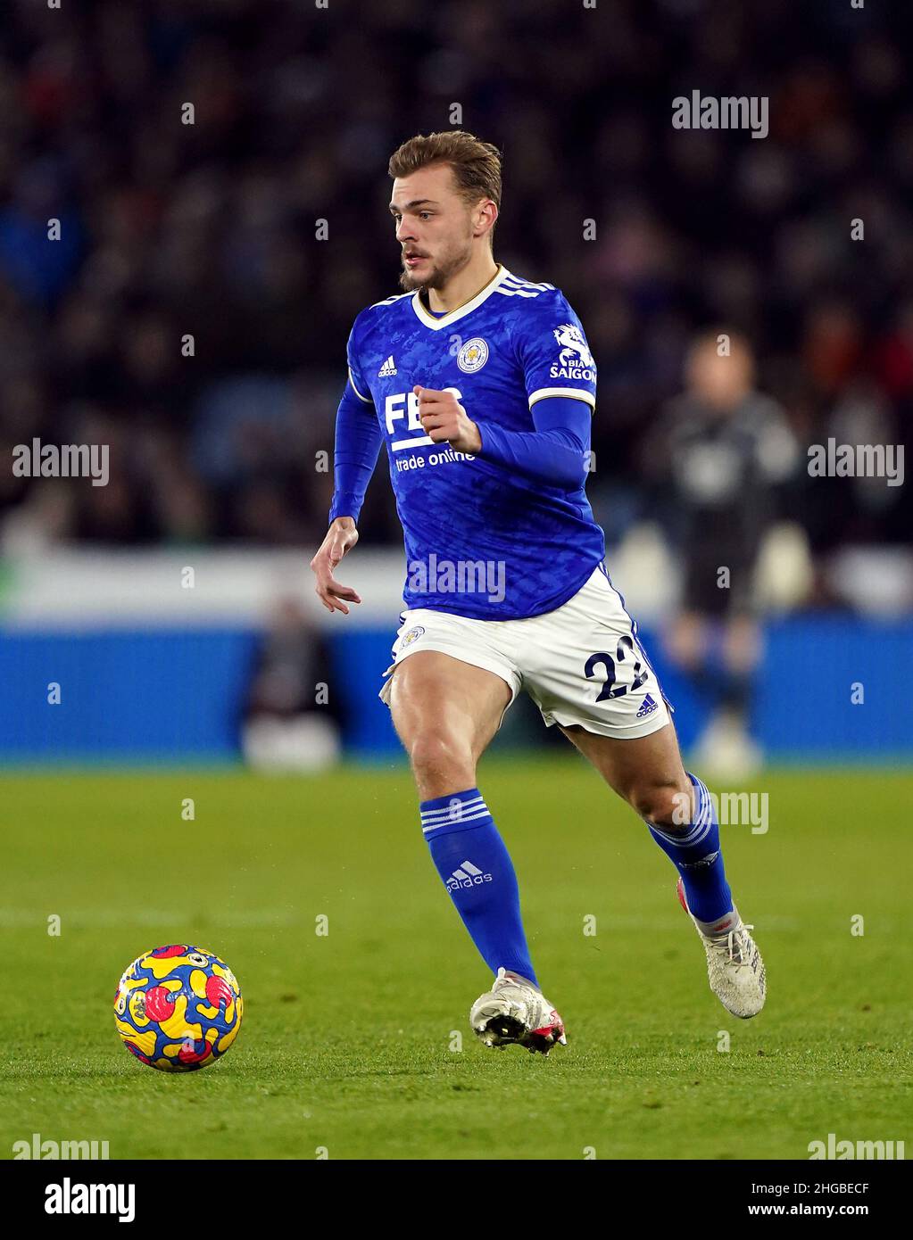 Leicester City's Kiernan Dewsbury-hall During The Premier League Match 