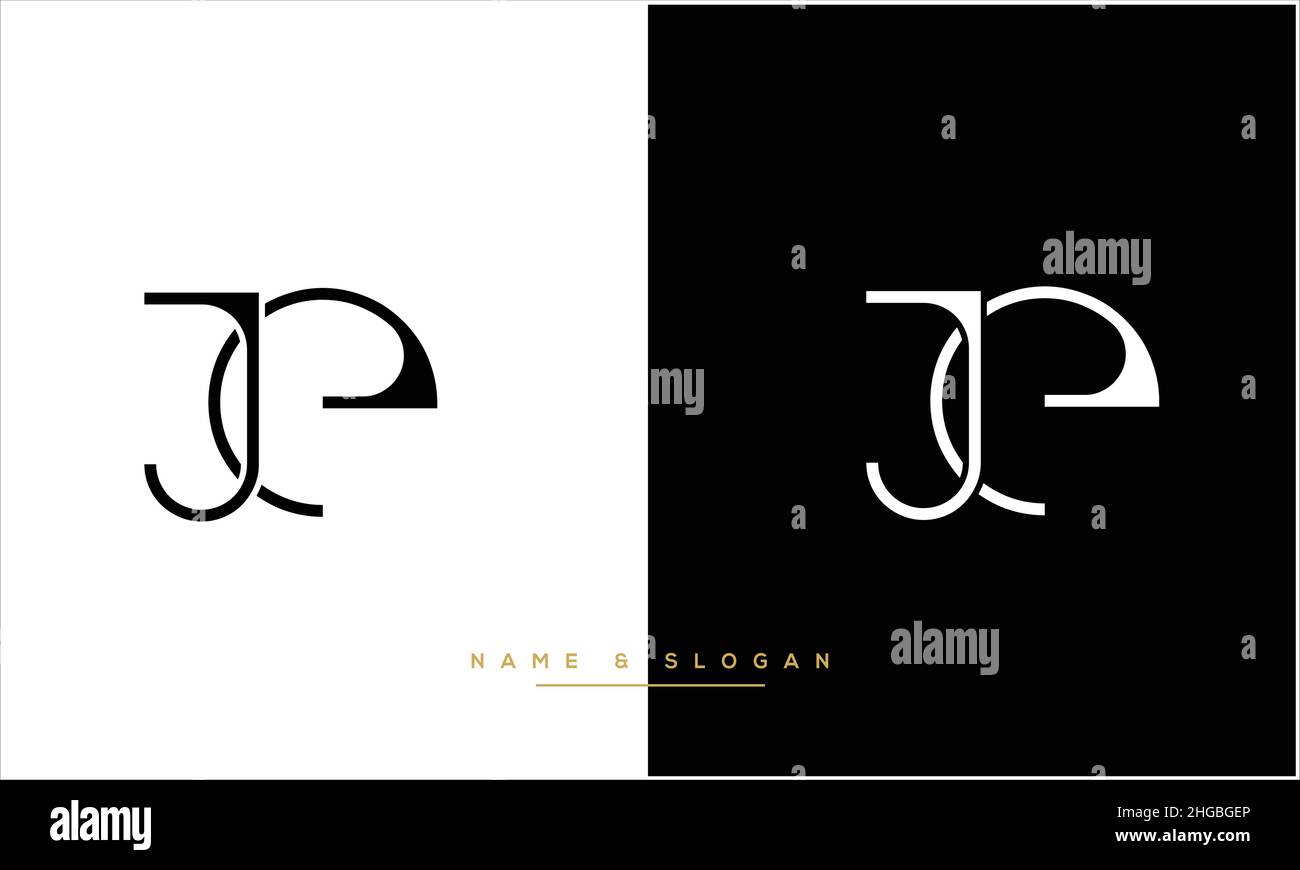 JE, EJ Abstract Letters Logo monogram Stock Vector