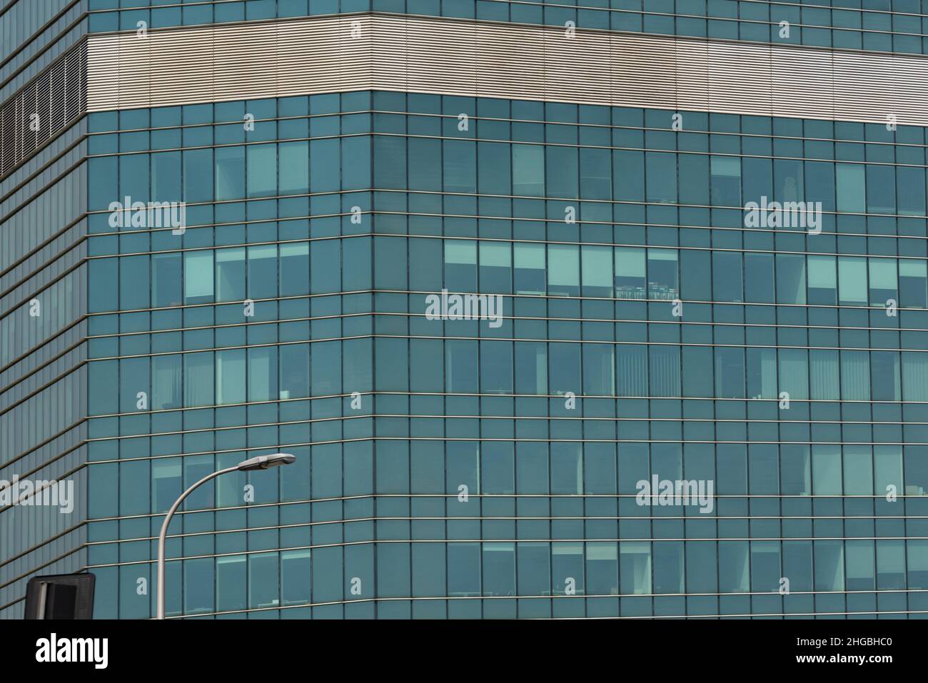 Warsaw, Poland June 15, 2021 Glass building in the capital of Poland