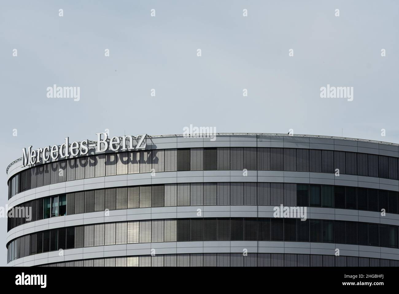 Warsaw, Poland June 15, 2021 Glass building in the capital of Poland