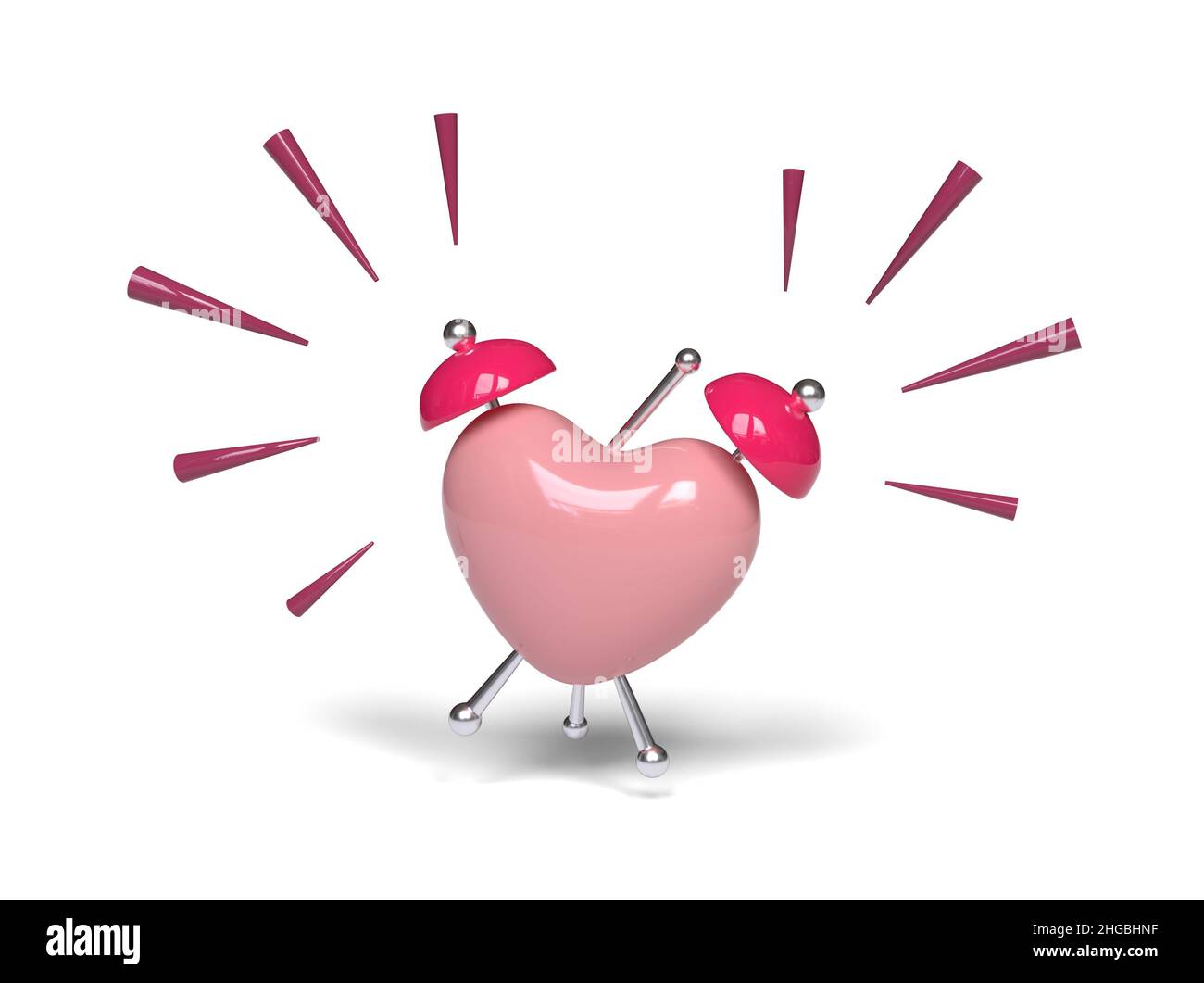 Cartoon character heart shape sign hi-res stock photography and images -  Alamy
