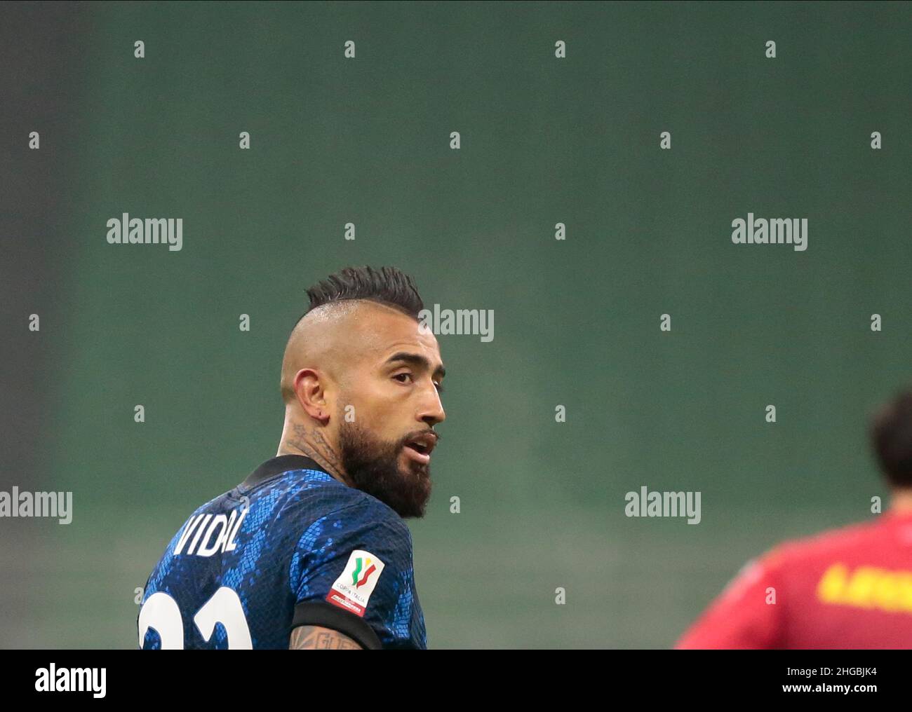 Vidal Inter Arturo Vidal of Inter during the Italian Cup, Coppa Italia, round of 16 ...