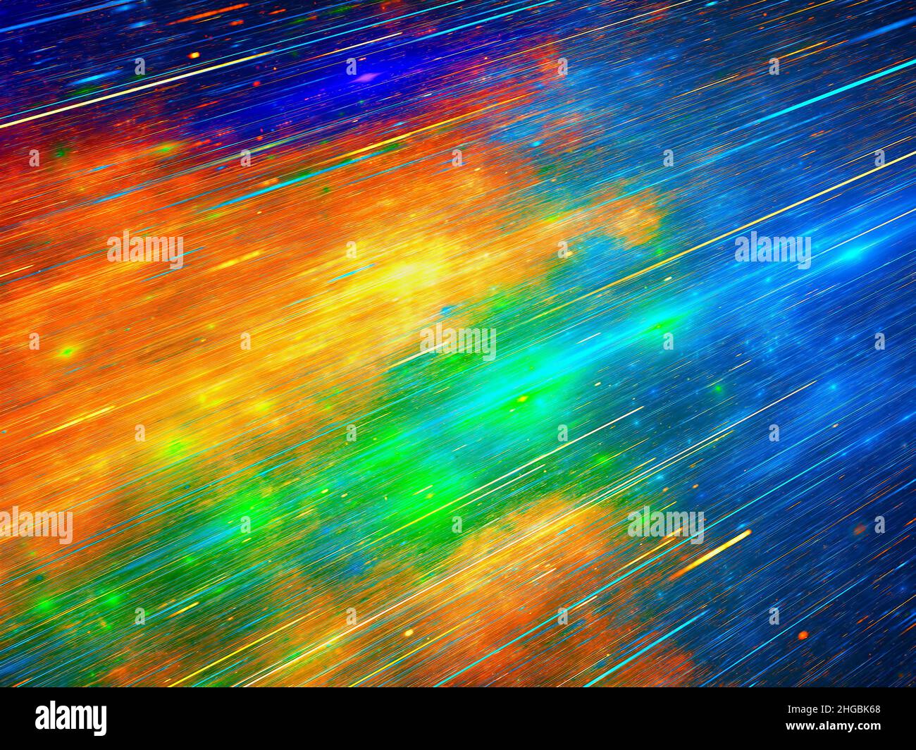 Blurred multicolored background with motion blur effect - abstract illustration Stock Photo
