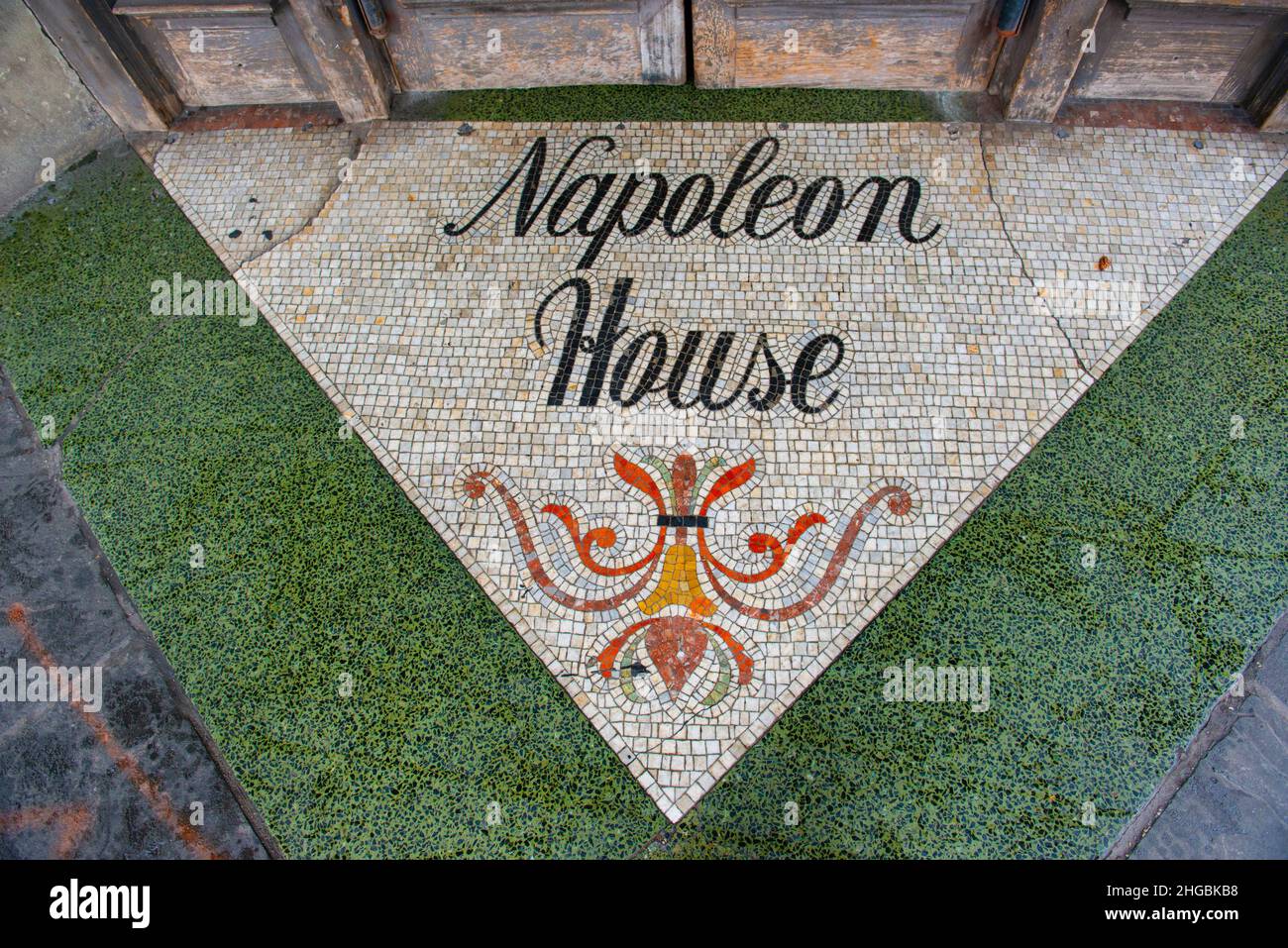 Napoleon House aka Mayor Girod House at 500 Chartres Street at St Louis Street in French Quarter in New Orleans, Louisiana LA, USA. Stock Photo