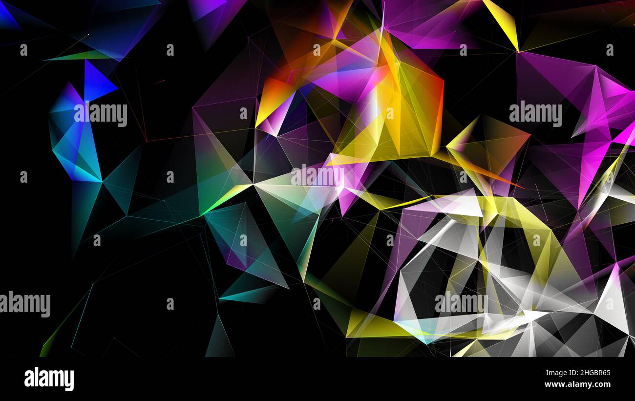 Modern colorful abstract background of a network of shapes Stock Photo ...