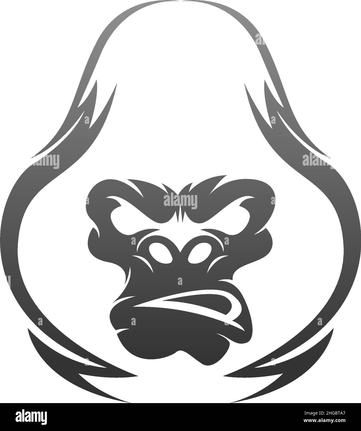 Gorilla logo design vector icon template illustration Stock Vector ...