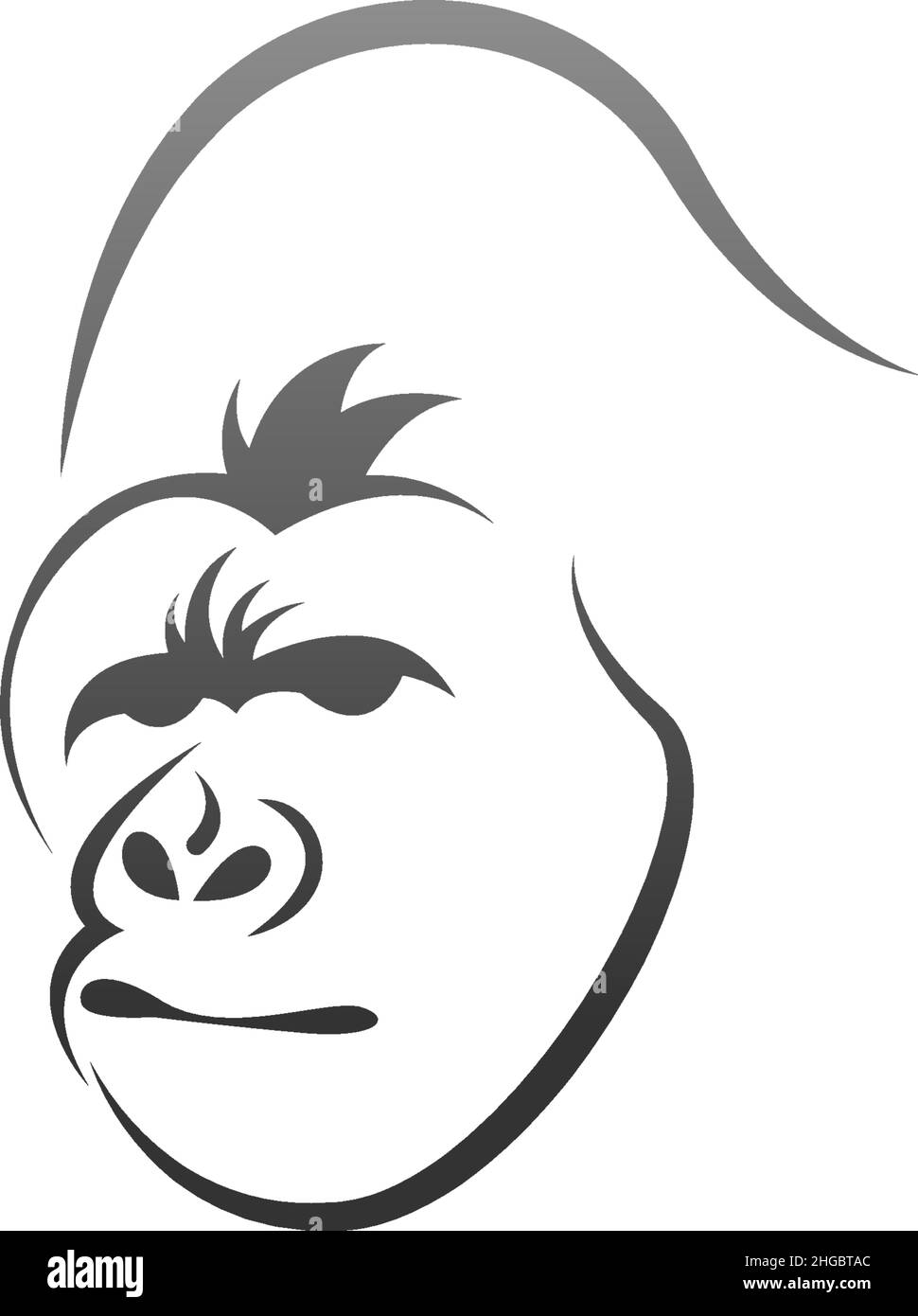 Gorilla logo design vector icon template illustration Stock Vector ...