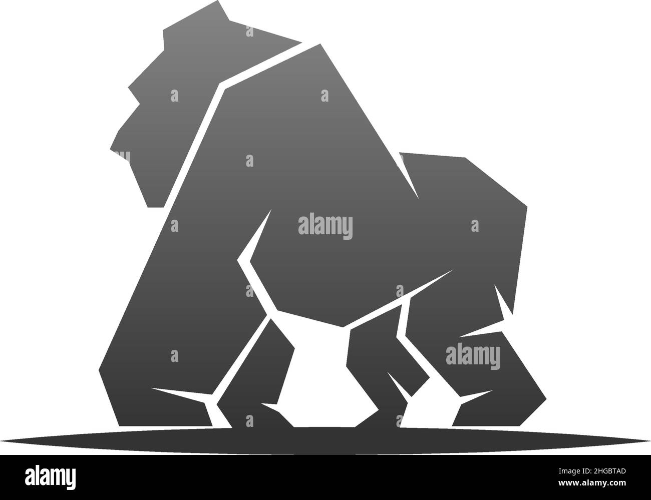 Gorilla logo design vector icon template illustration Stock Vector ...
