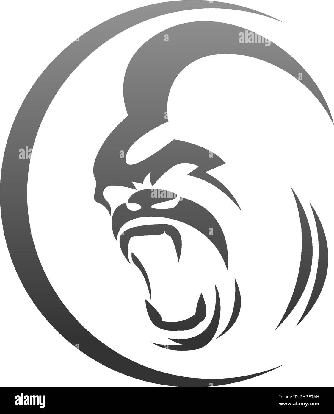 Gorilla logo design vector icon template illustration Stock Vector ...