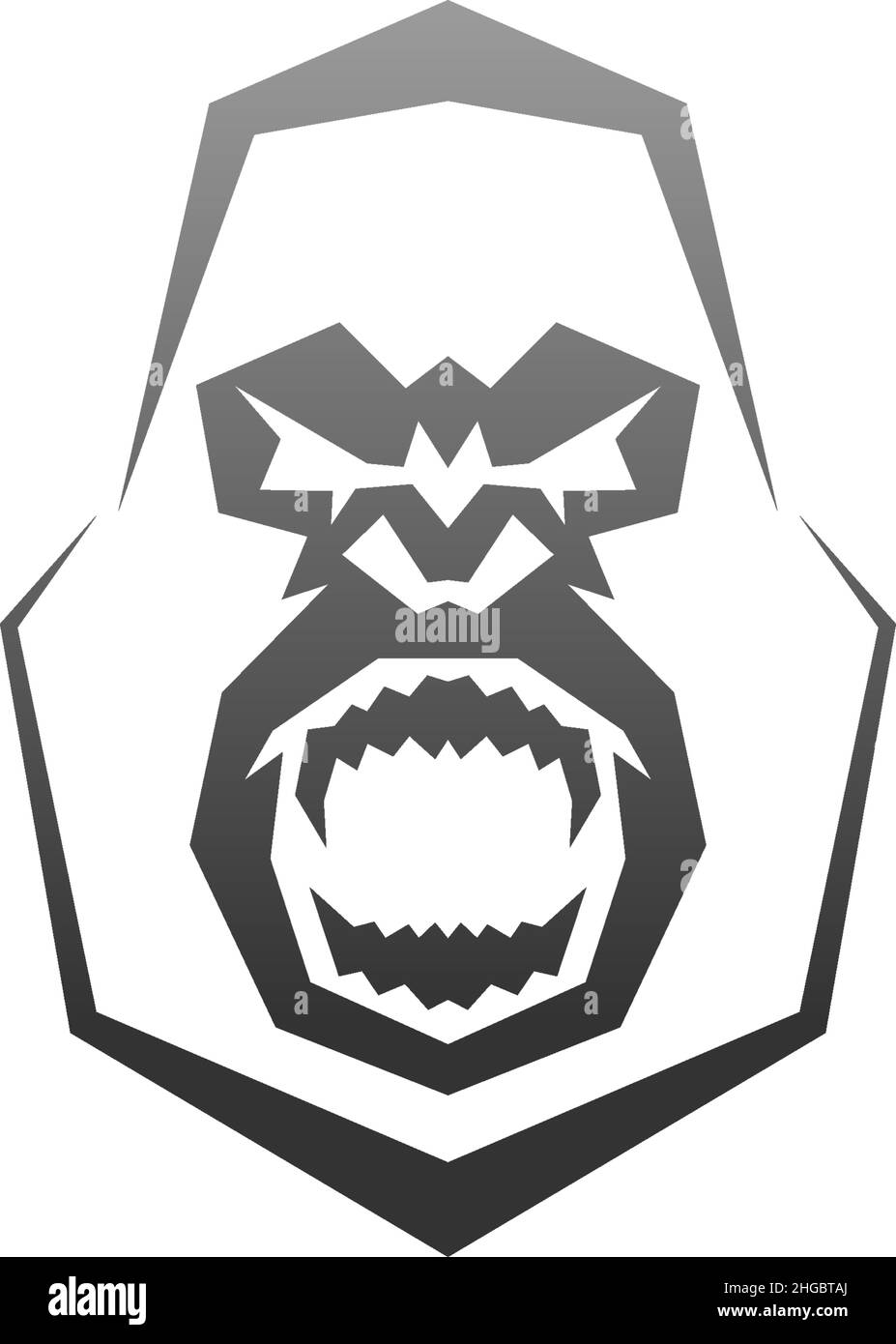 Gorilla logo design vector icon template illustration Stock Vector ...