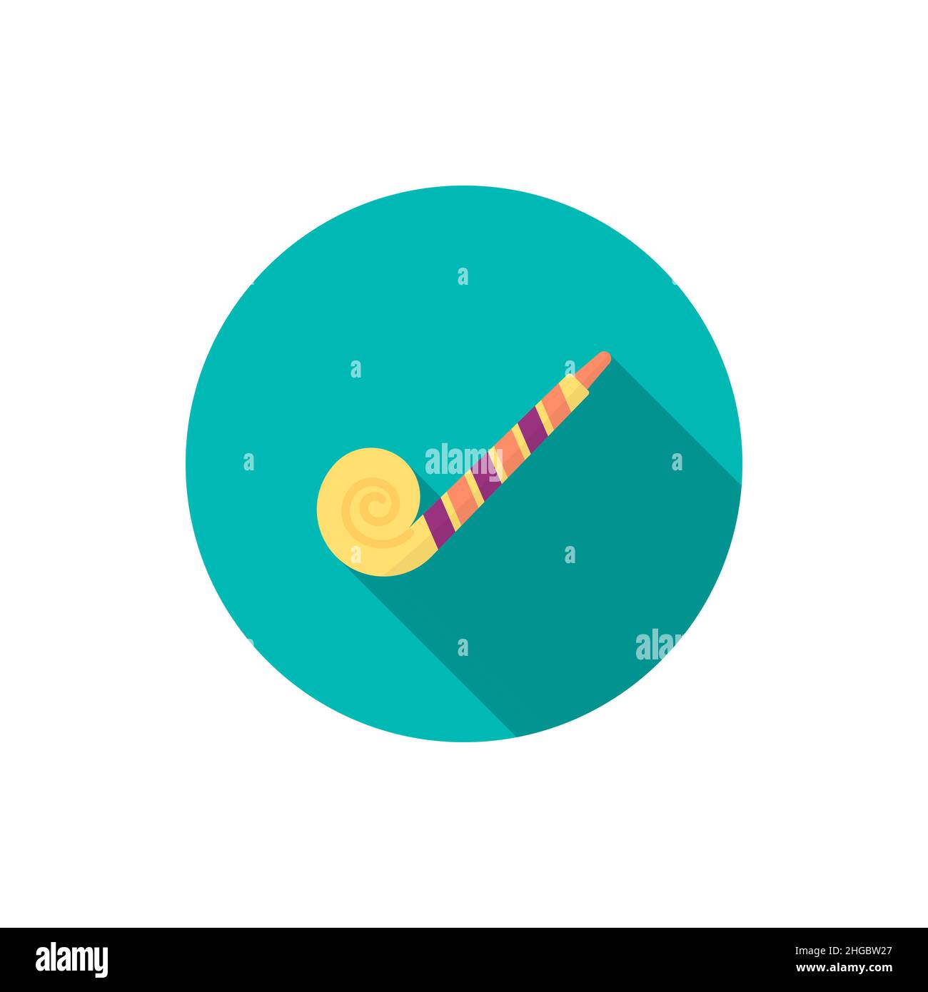 Party toy icon , Vector flat long shadow design. Stock Vector