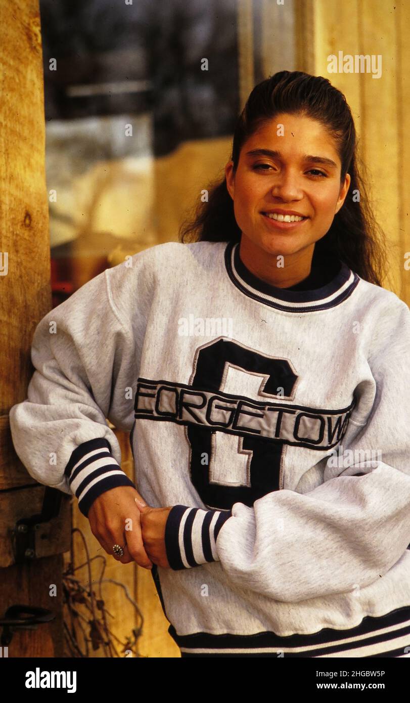 Austin, Texas USA 1994 Native American woman who is Mescalero Apache